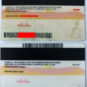 Minnesota Driver License(Old MN) – Minnesota Driver License(New MN) – Minnesota fake id