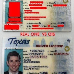 Texas Driver License(New TX O21 2020) – New Texas FAKE ID- Scannable New Texas Fake ID
