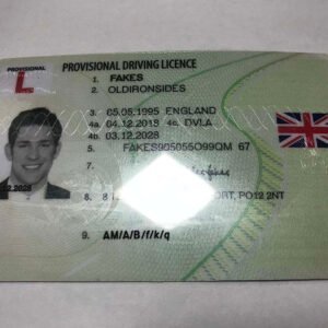 UK PROVISIONAL DRIVING LICENCE